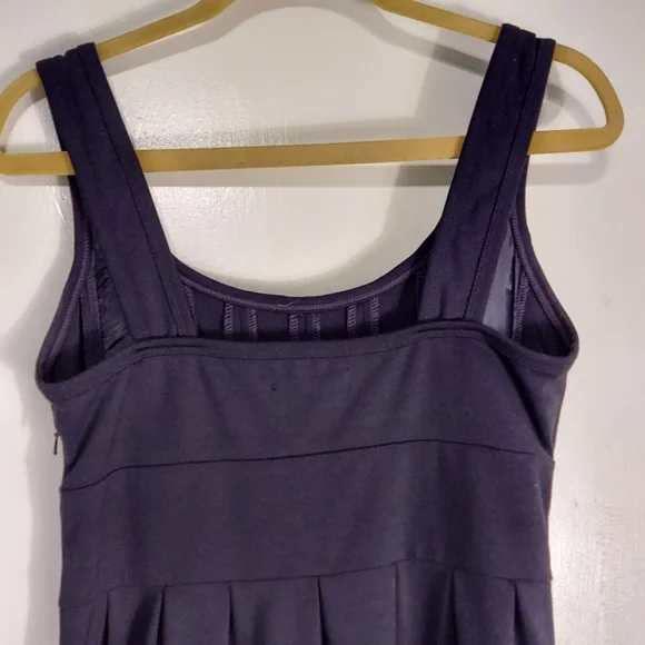 Banana Republic Halter/Tank Skater Styled Dress in Black Stretch Fabric size 8 - Picture 6 of 12